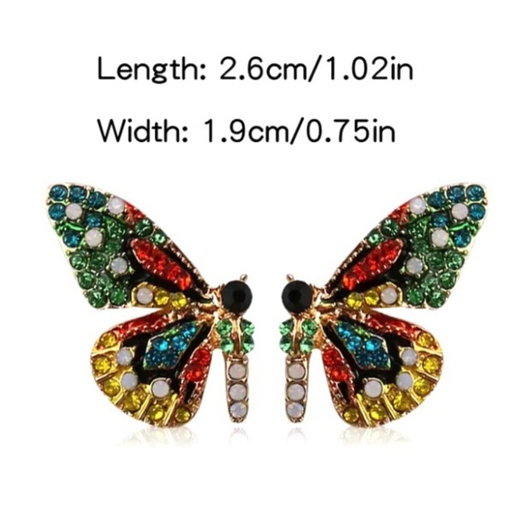 ✨Betsey Johnson Emmie Butterfly Earrings - Picture 5 of 8